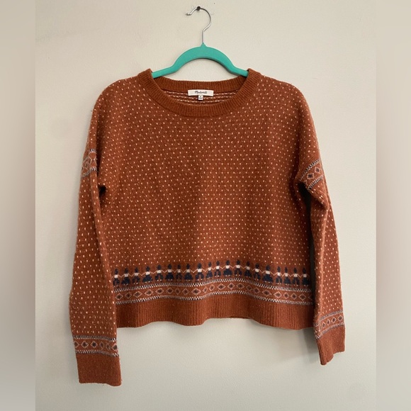 Madewell Sweaters - Madewell Woodside Jacquard Pullover Sweater